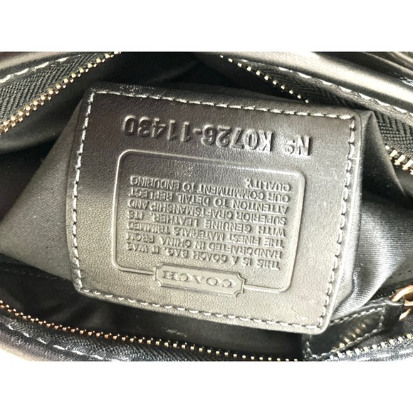 Coach Signature Black Demi Hobo Bag K0726-11480 – Jacquard & Leather, Charm - Picture 11 of 12